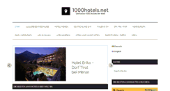 Desktop Screenshot of 1000hotels.net